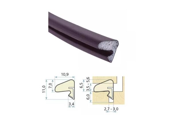 Uszczelka okienna Q-LON QL-3037 200m Schlegel Brąz