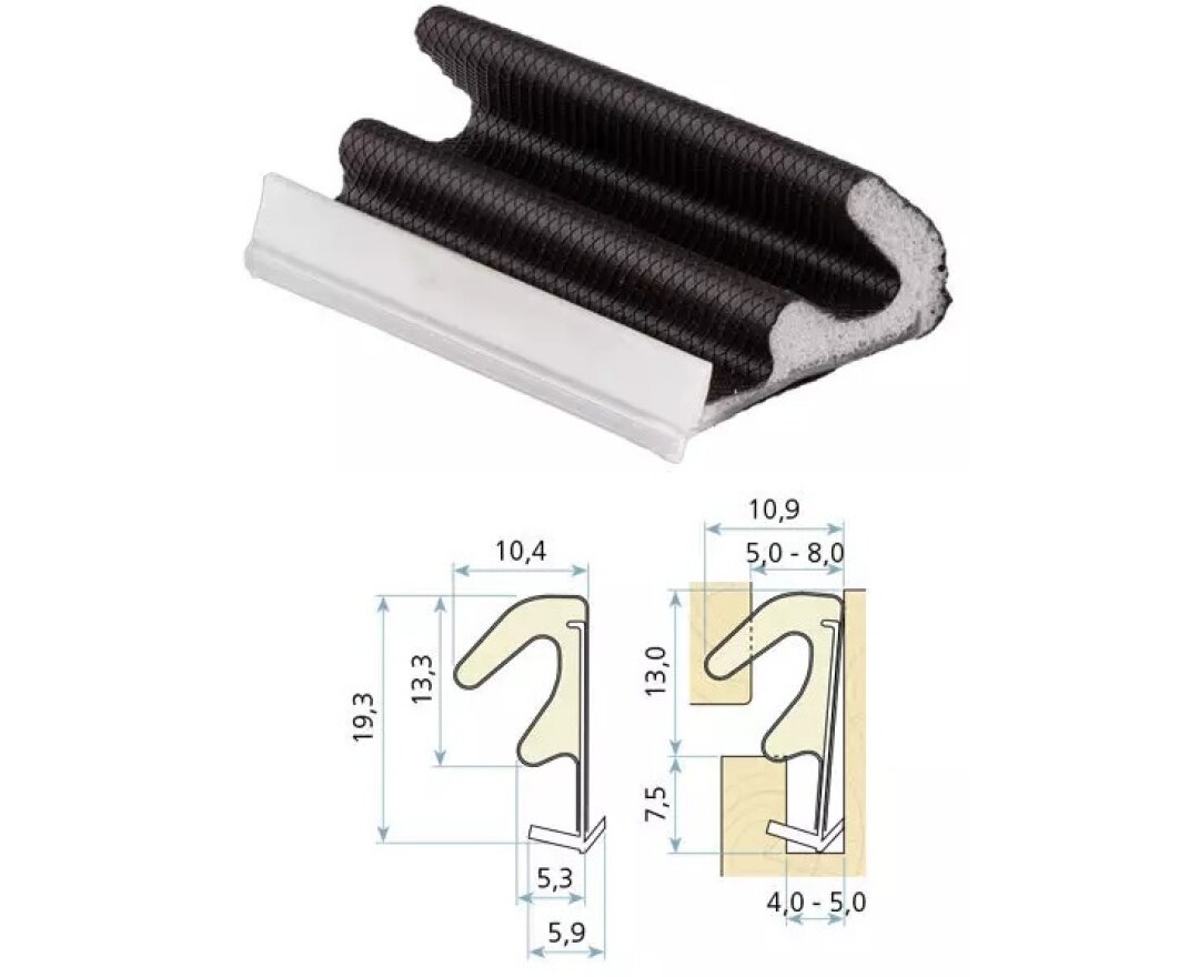Uszczelka drzwiowa QLON QL-3073 200m- fot-