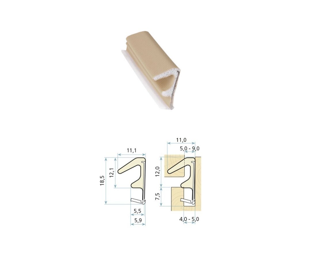 Uszczelka drzwiowa QLON QL-3104 200m- fot-