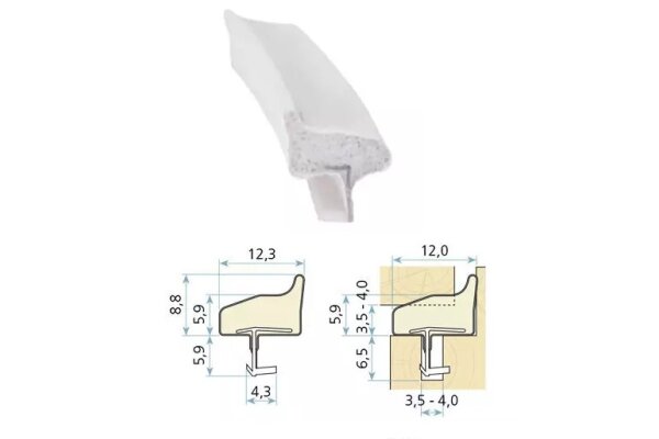 Uszczelka drzwiowa QLON QL-3110 150m Schlegel Biały