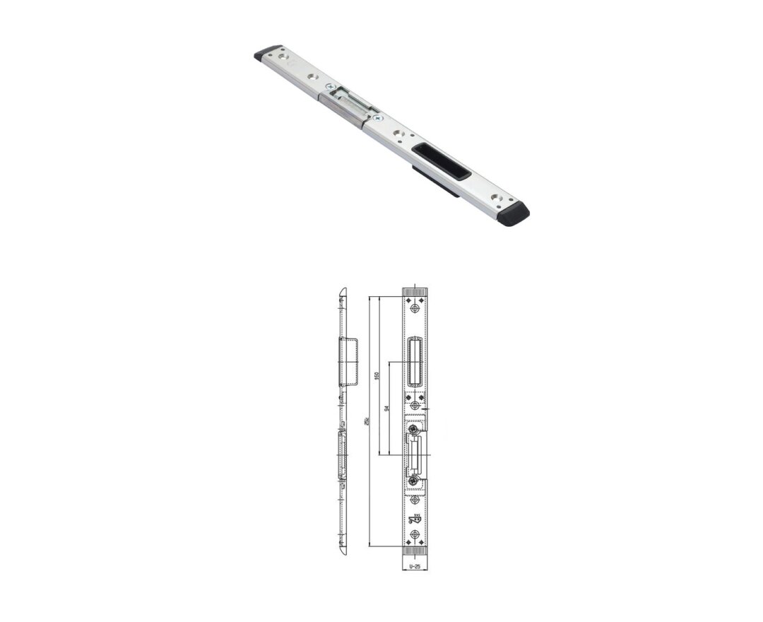 Zaczep zamka głównego - prawy 11/U25x6,5 – drewno- fot-