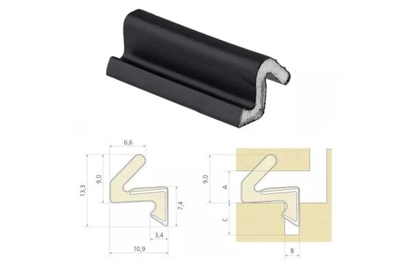 Uszczelka okienna QLON QL-3056 300m Schlegel Czarny