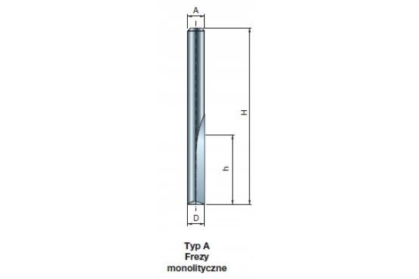 Frez 04-10106P 4X12X50,8X6,0 freud