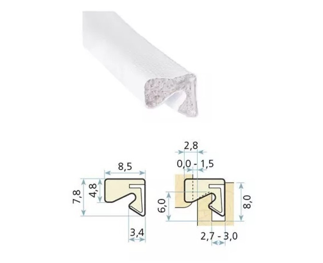 Uszczelka okienna QLON QL-3034 25m- fot-