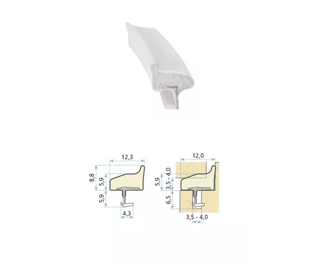Uszczelka drzwiowa QLON QL-3110 25m- fot-