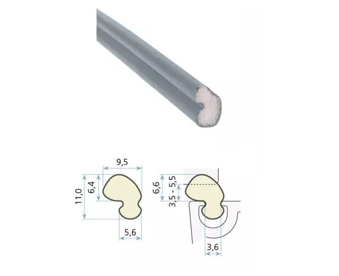 Uszczelka okienna QLON QL-9646 KBE, Deceunickmoundial 250m- fot-