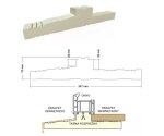 Ciepły parapet XPS Veka Perfectline 70 1,25 m PENOSIL