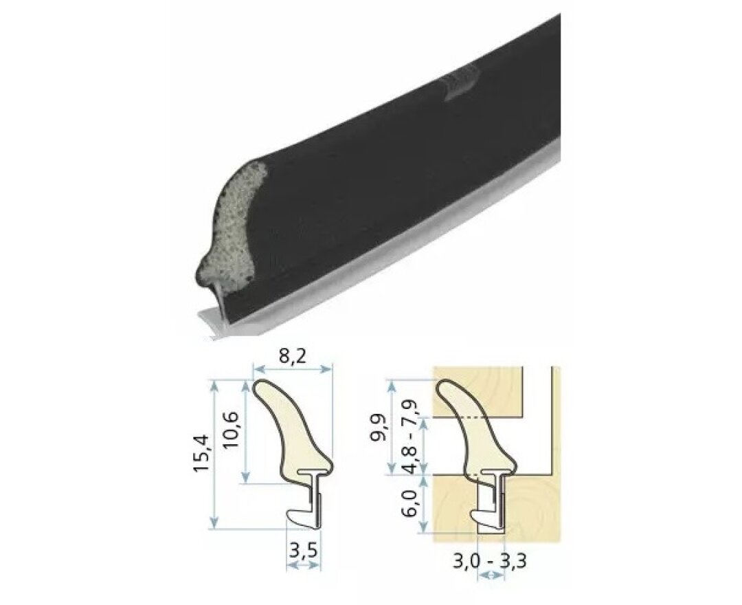 Uszczelka drzwiowa QLON QL-9111 300m- fot-