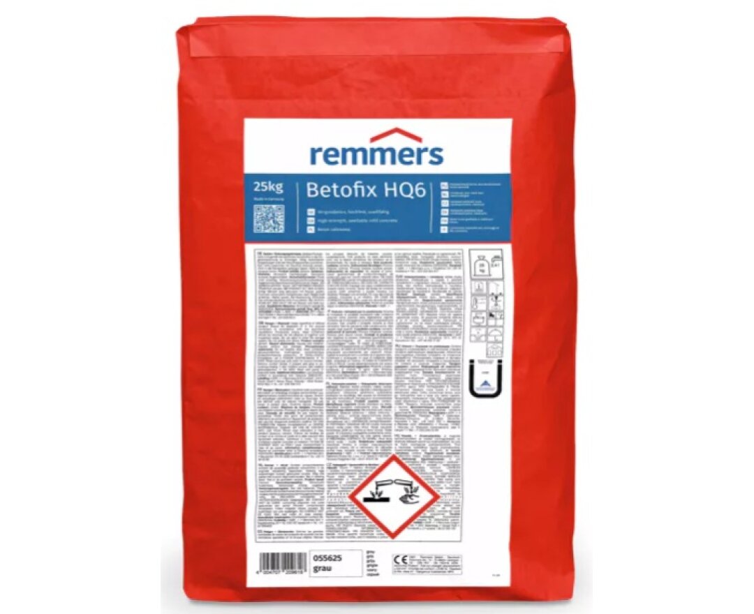 Pęczniejący beton zalewowy o wysokiej wytrzymałości Betofix HQ6- fot-