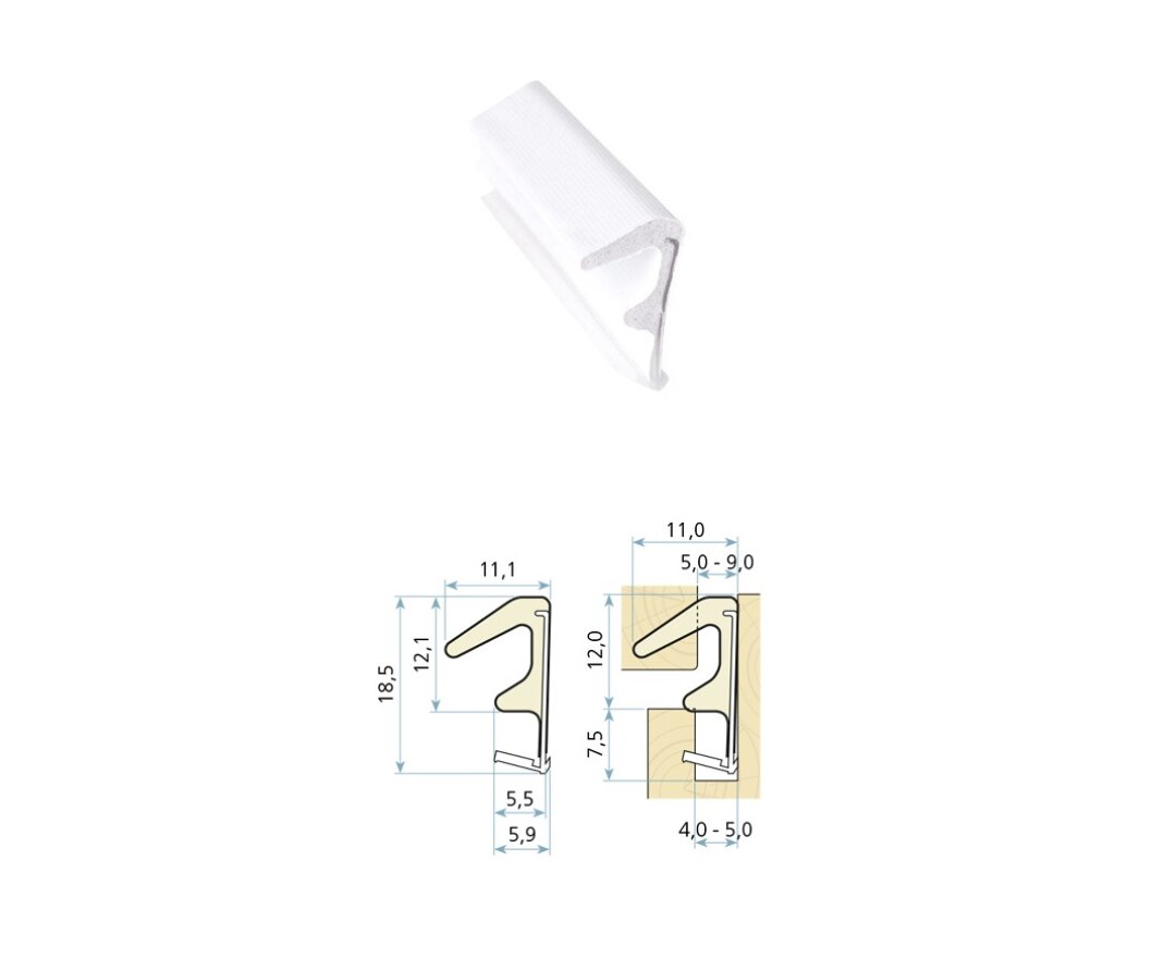 Uszczelka drzwiowa QLON QL-3104 200m- fot-