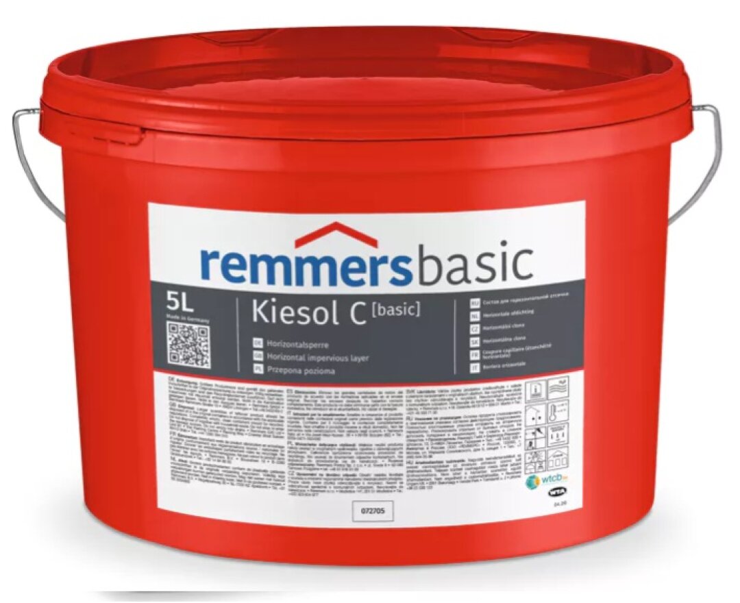 Specjalny, bezrozpuszczalnikowy krem do iniekcji w murach Kiesol C [basic] 12,5L- fot-
