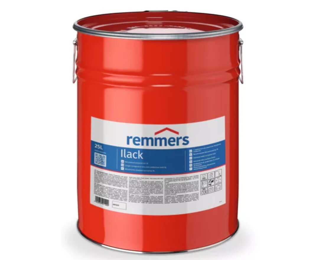 Rozpuszczalnikowa, bezfenolowa, bitumiczna powłoka ochronna Ilack 25L- fot-