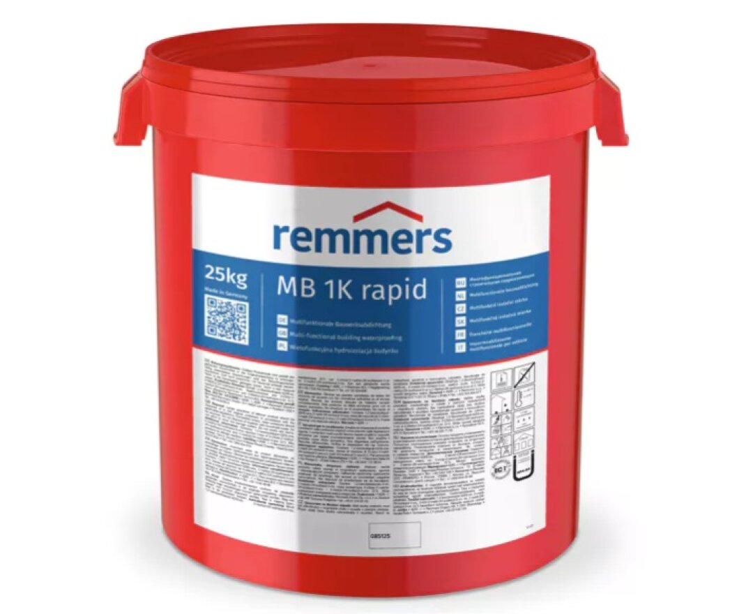 Jednokomponentowa, wielofunkcyjna hydroizolacja budowlana MB 1K rapid 25kg- fot-