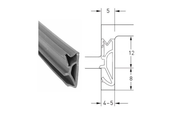 Uszczelka okienna SV12 - 150 m Deventer Szary