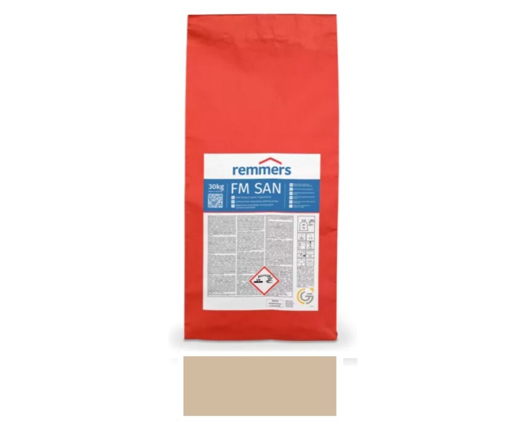 Wapienno-cementowa renowacyjna zaprawa spoinowa FM SAN- fot-