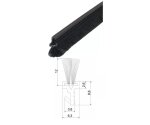 Profil uszczelniający szczotkowy PB 0908  2,1m Schlegel Czarny