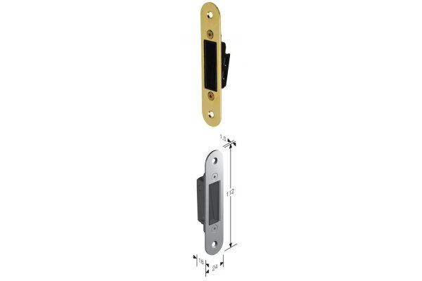 Blacha regulowana do zamka magnetycznego B-TWIN Bonaiti Złoty polerowany