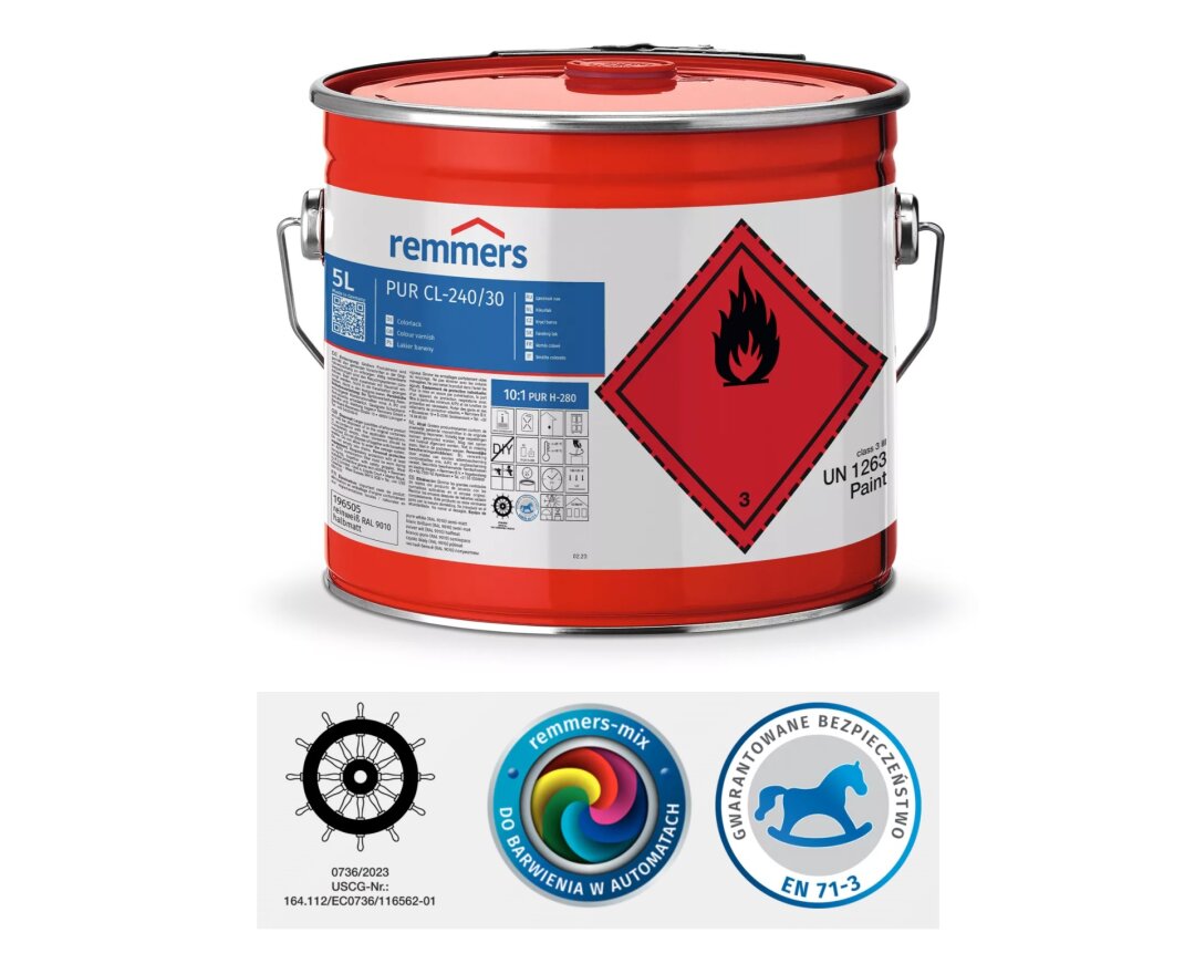 PUR CL-240-Colorlack półmat CL-240/30 20L- fot-