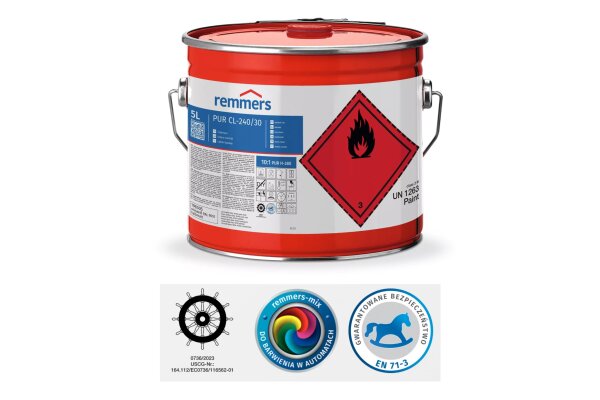 PUR CL-240-Colorlack półmat CL-240/30 1L remmers Kolory niestandardowe, grupa cenowa III | 1998