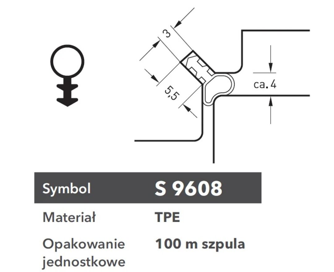 Uszczelka S9068 200m K0- fot-