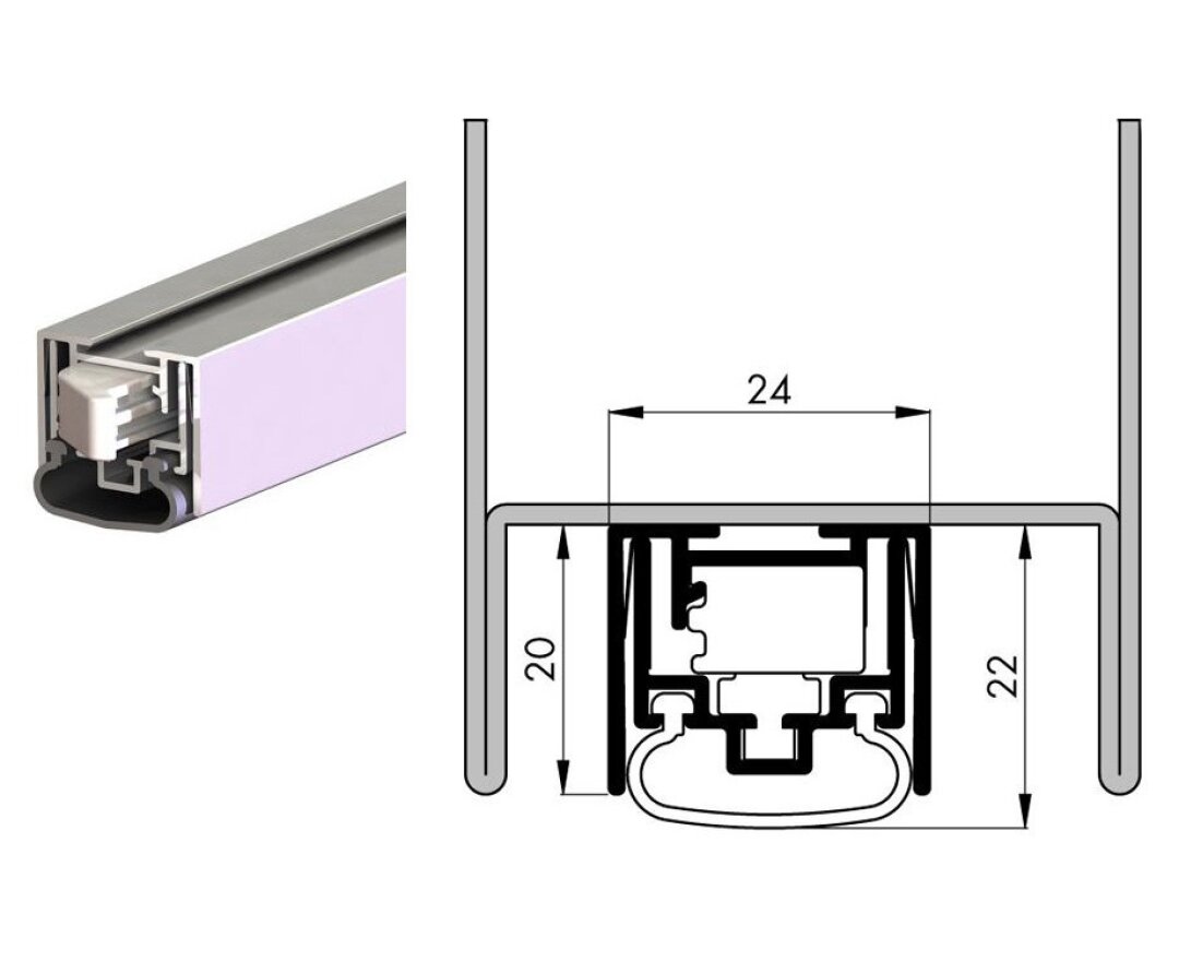 Uszczelnienie automatyczne MATIC Ferro-S 980 mm- fot-
