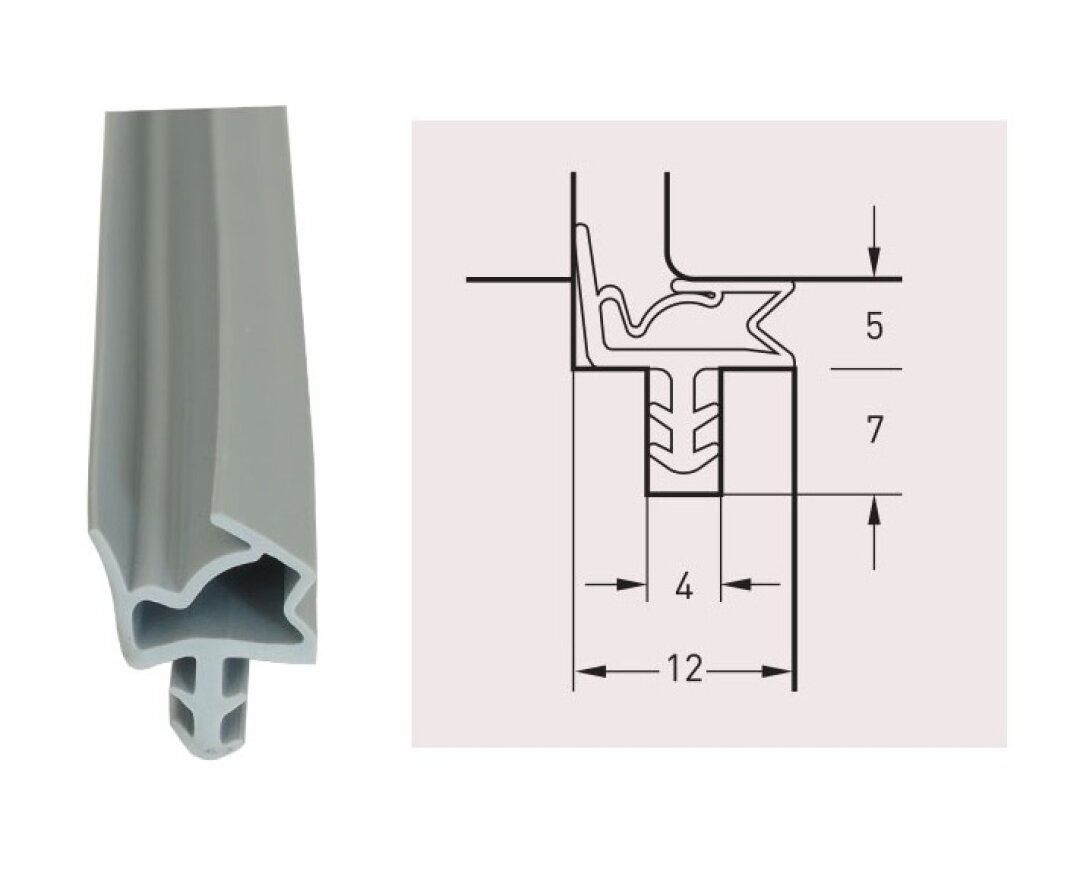 Uszczelka drzwiowa S6612 - 50 m- fot-