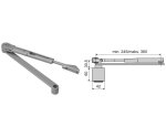 Ramię samozamykacza GR200 i TS83 z funkcją STOP DormaKaba Srebrny