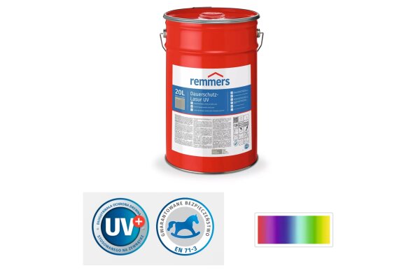 Lakierobejca dekoracyjna UV 20L remmers Kolory niestandardowe