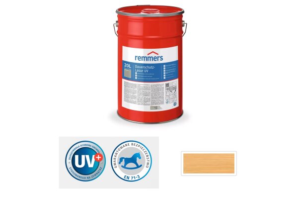 Lakierobejca dekoracyjna UV 20L remmers Bezbarwny