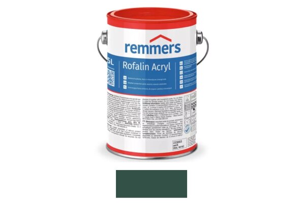 Farba chroniąca przed czynnikami atmosferycznymi Rofalin Acryl 2,5L remmers Zieleń mchu