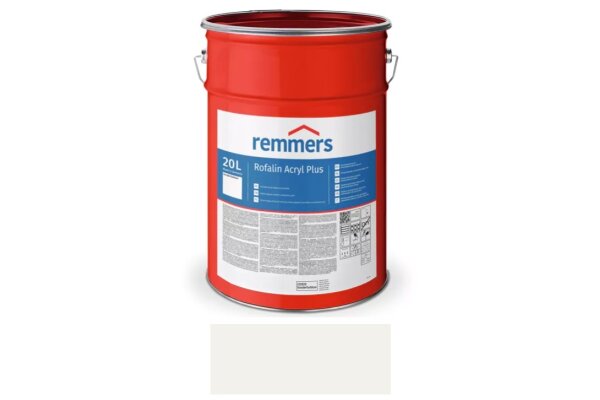 Farba do ochrony drewna i innych podłoży Rofalin Acryl Plus 5L remmers Biały