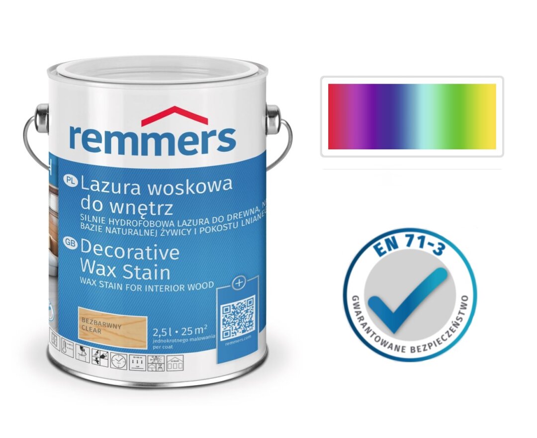 Lazura woskowa do wnętrz 10L- fot-