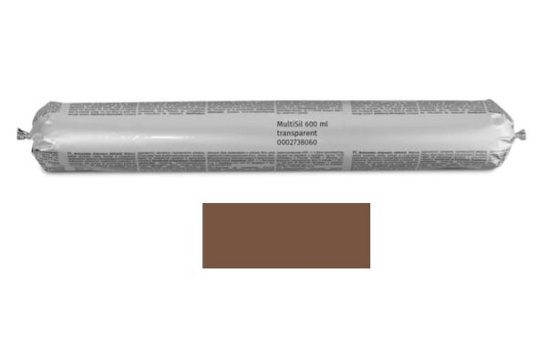Uniwersalny, alkoksysieciujący uszczelniacz silikonowy MultiSil 600ml remmers Brązowy średni