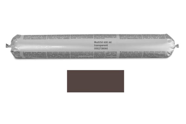 Uniwersalny, alkoksysieciujący uszczelniacz silikonowy MultiSil 310ml remmers Ciemnobrązowy