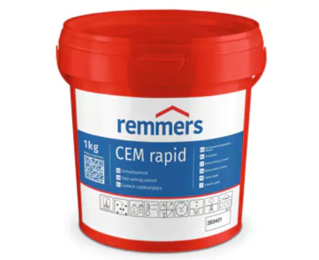 Bezchlorkowy cement szybkowiążący CEM rapid 15kg- fot-