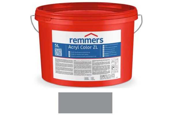 Ekologiczna, wodorozcieńczalna powłoka barwna Acryl Color ZL 5L remmers srebrnoszary