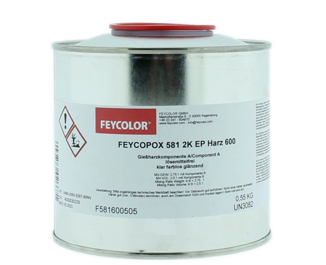 Feycolor 581 2K EP Żywica Epoksydowa Odlewnicza 0,55kg- fot-