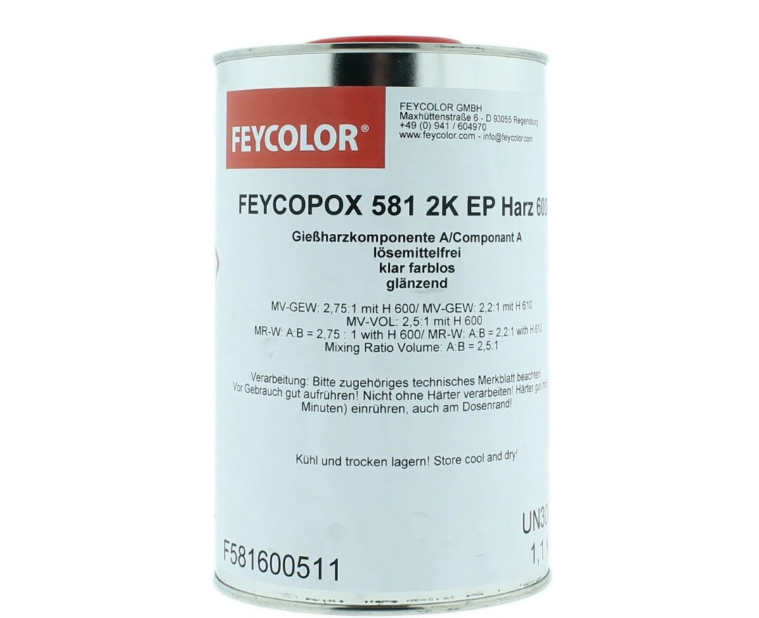 Feycolor 581 2K EP Żywica Epoksydowa Odlewnicza 1,1kg- fot-