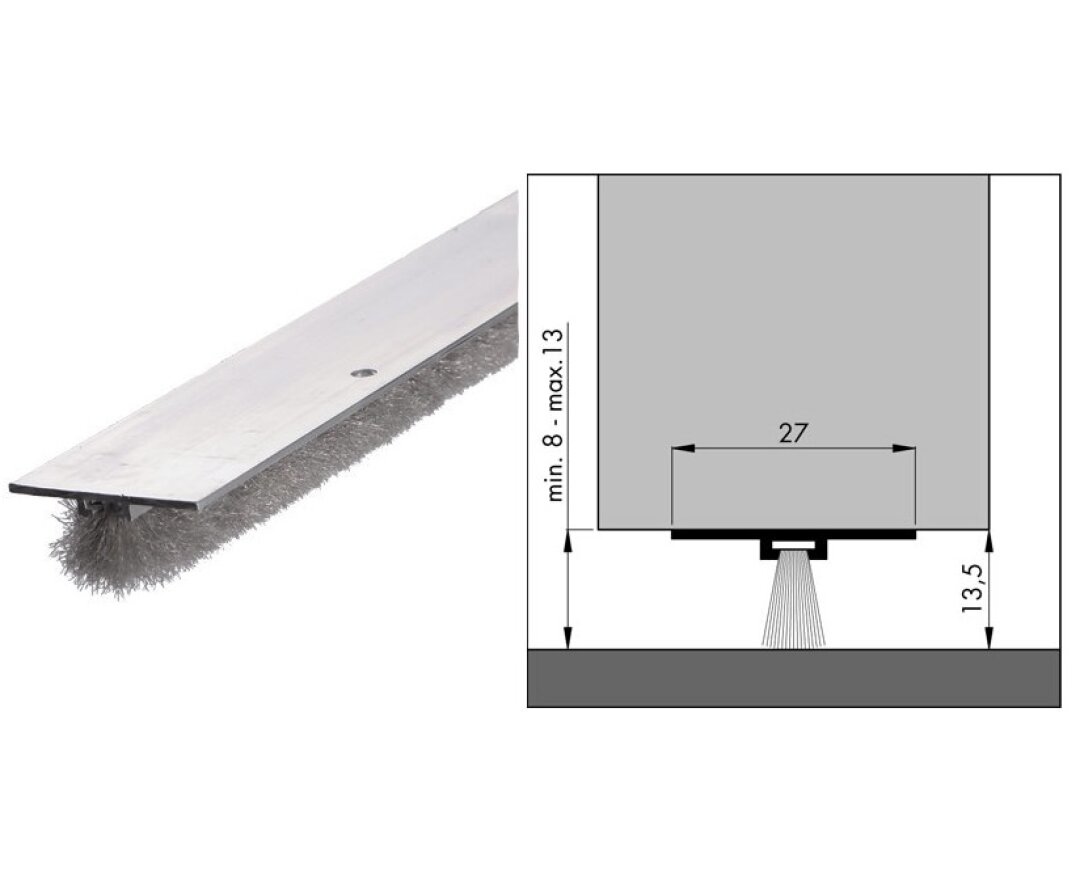 Uszczelnienie szczotkowe DBS 3000 mm- fot-