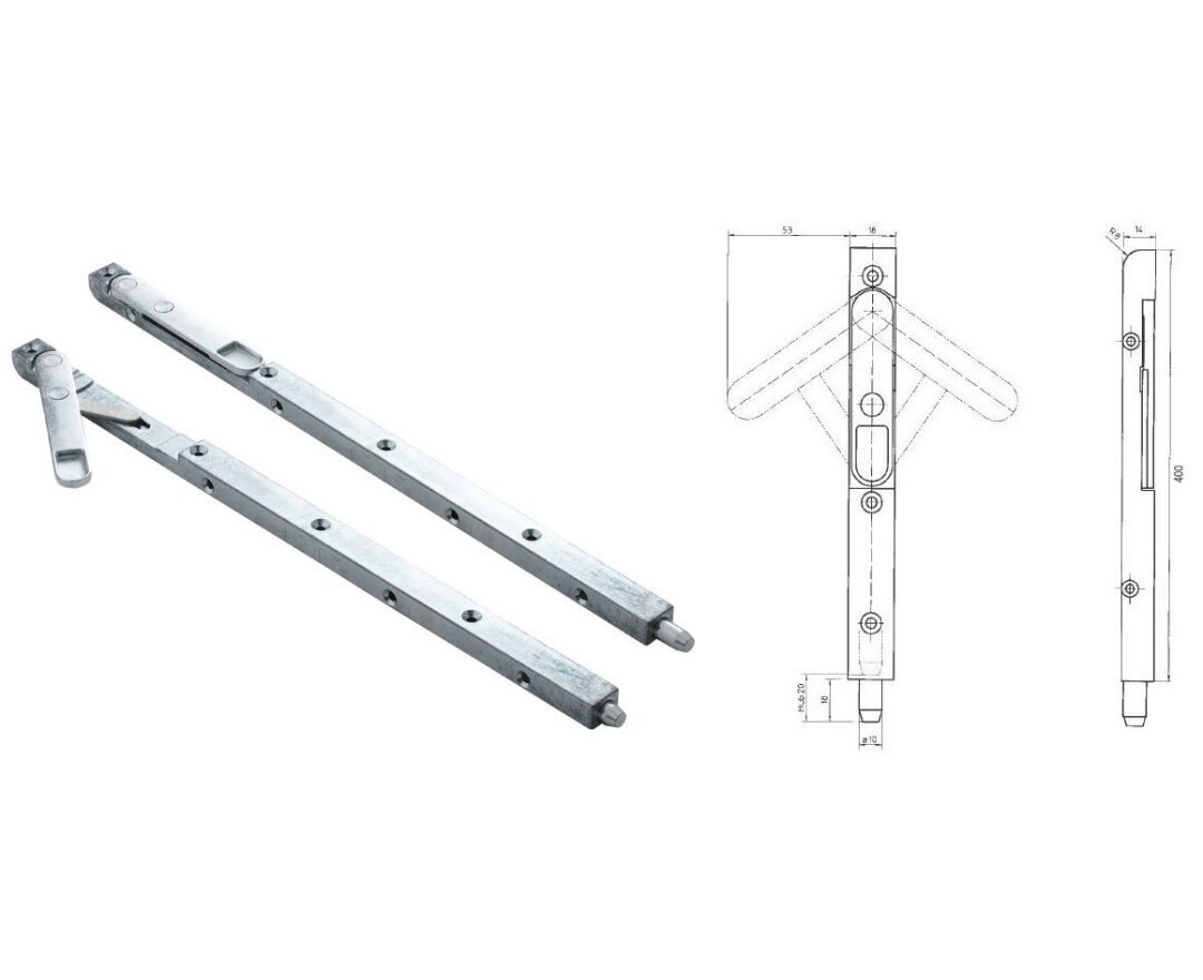 Rygiel nr 8031 KFV 18x400 mm- fot-