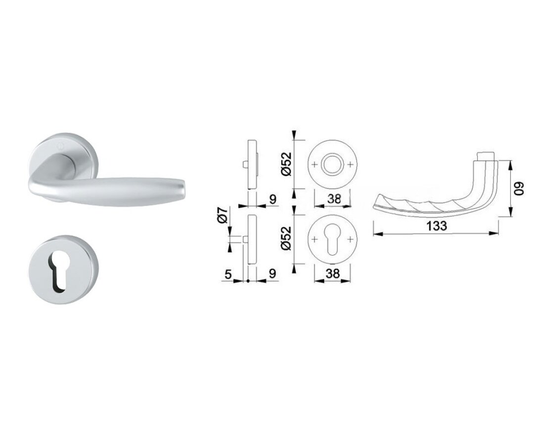 Klamka drzwiowa New York- fot-