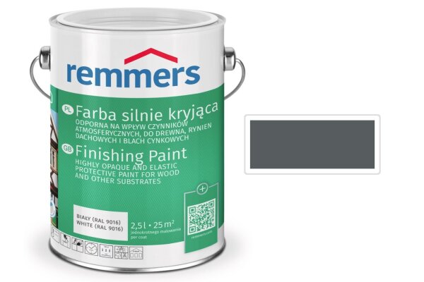 Farba silnie kryjąca Deckfarbe 0,75L remmers Szary bazaltowy
