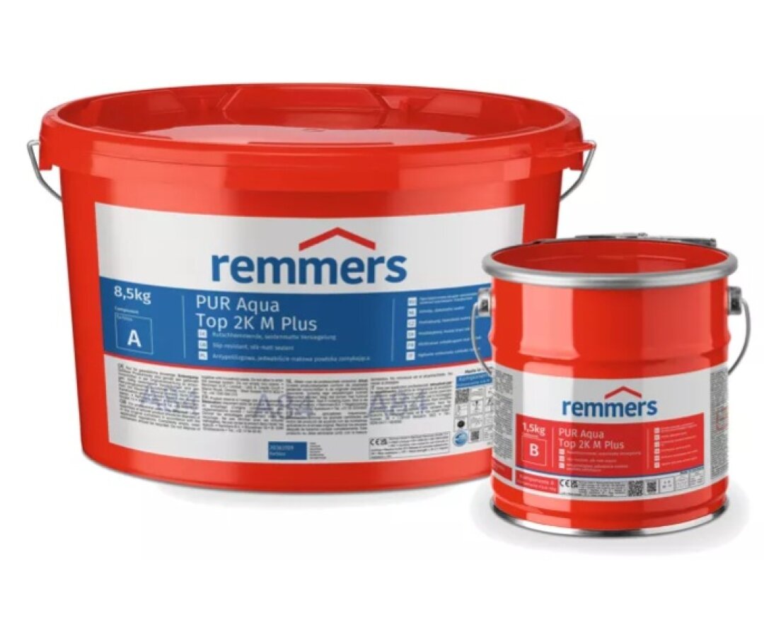 Antypoślizgowa, jedwabiście matowa powłoka zamykająca PUR Aqua Top 2K M Plus 10kg- fot-