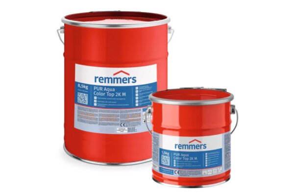 Pigmentowana, jedwabiście matowa warstwa zamykająca PUR Aqua Color Top 2K M remmers Niestandardowy