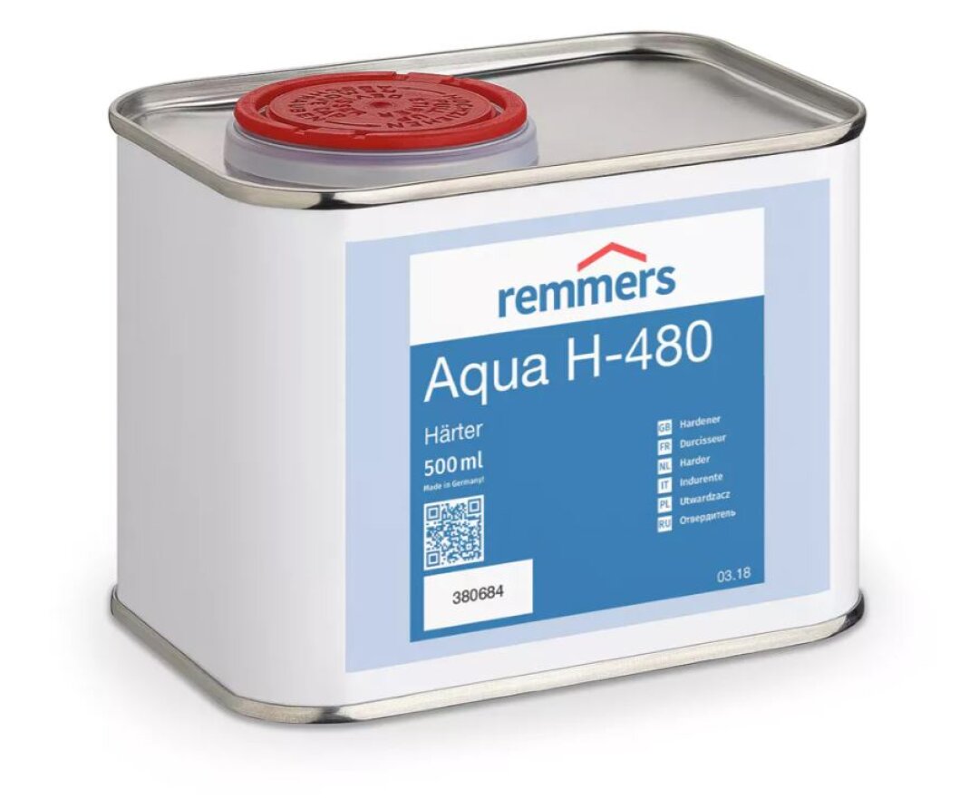Utwardzacz do lakierów wodnych Remmers Aqua H-480 Härter 0,5L- fot-