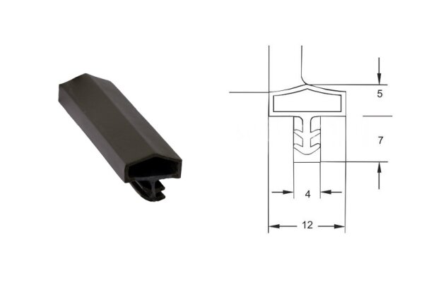 Uszczelka drzwiowa S7292 - 50 m Deventer Dąb rustykalny