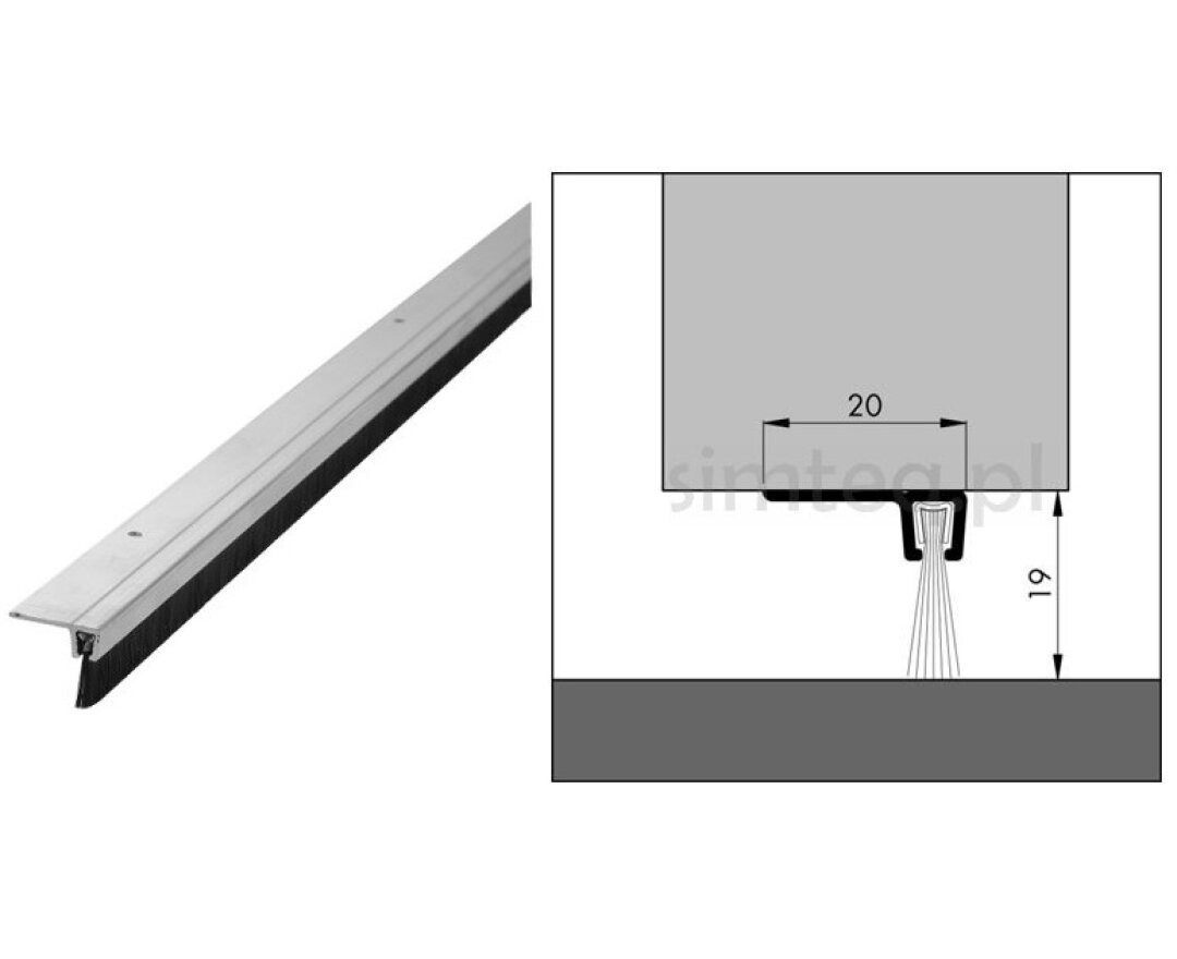 Uszczelnienie szczotkowe IBS 90/18 3000 mm- fot-