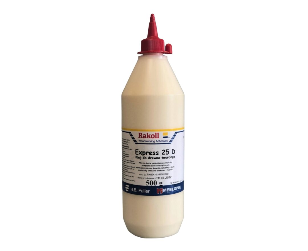 Klej do drewna twardego RAKOLL Express 25D – 500g- fot-