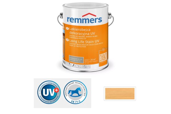 Lakierobejca dekoracyjna UV 5L remmers Bezbarwny