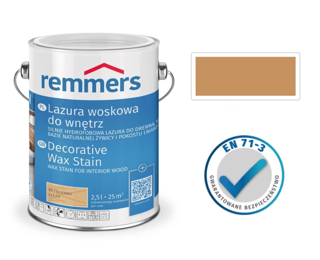 Lazura woskowa do wnętrz 2,5L- fot-